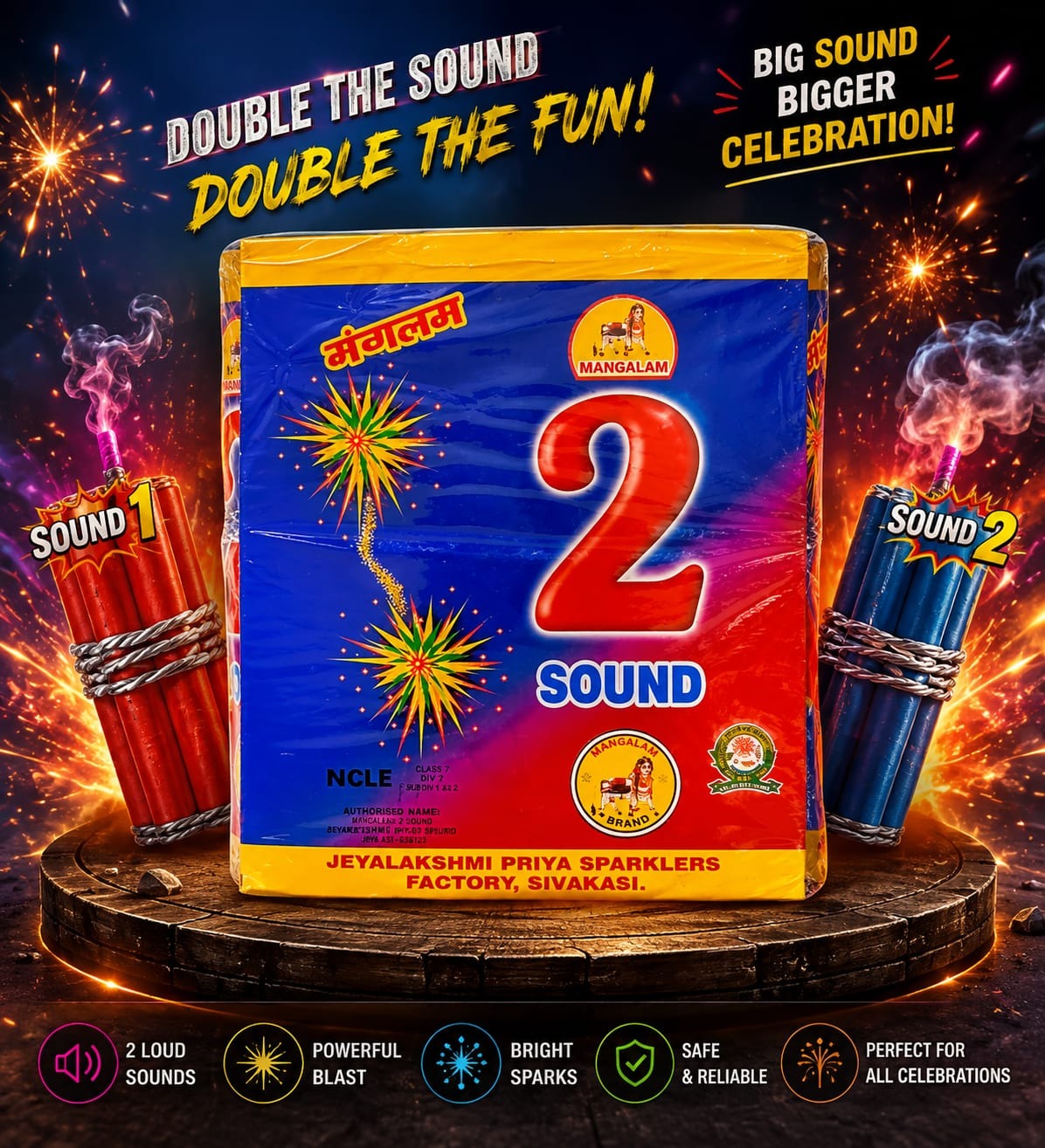 2 sound crackers