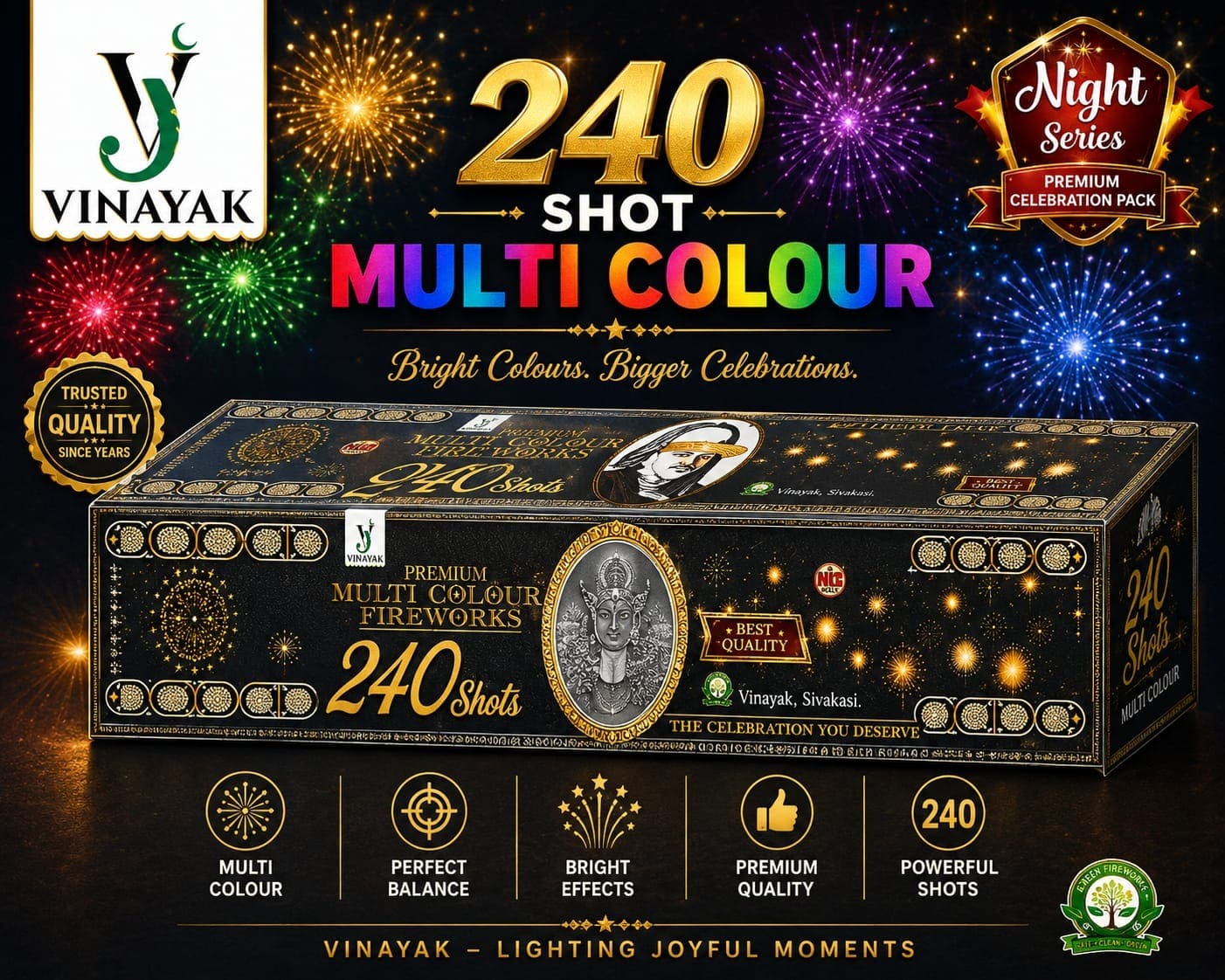 240 Shot Multicolour (Economy)