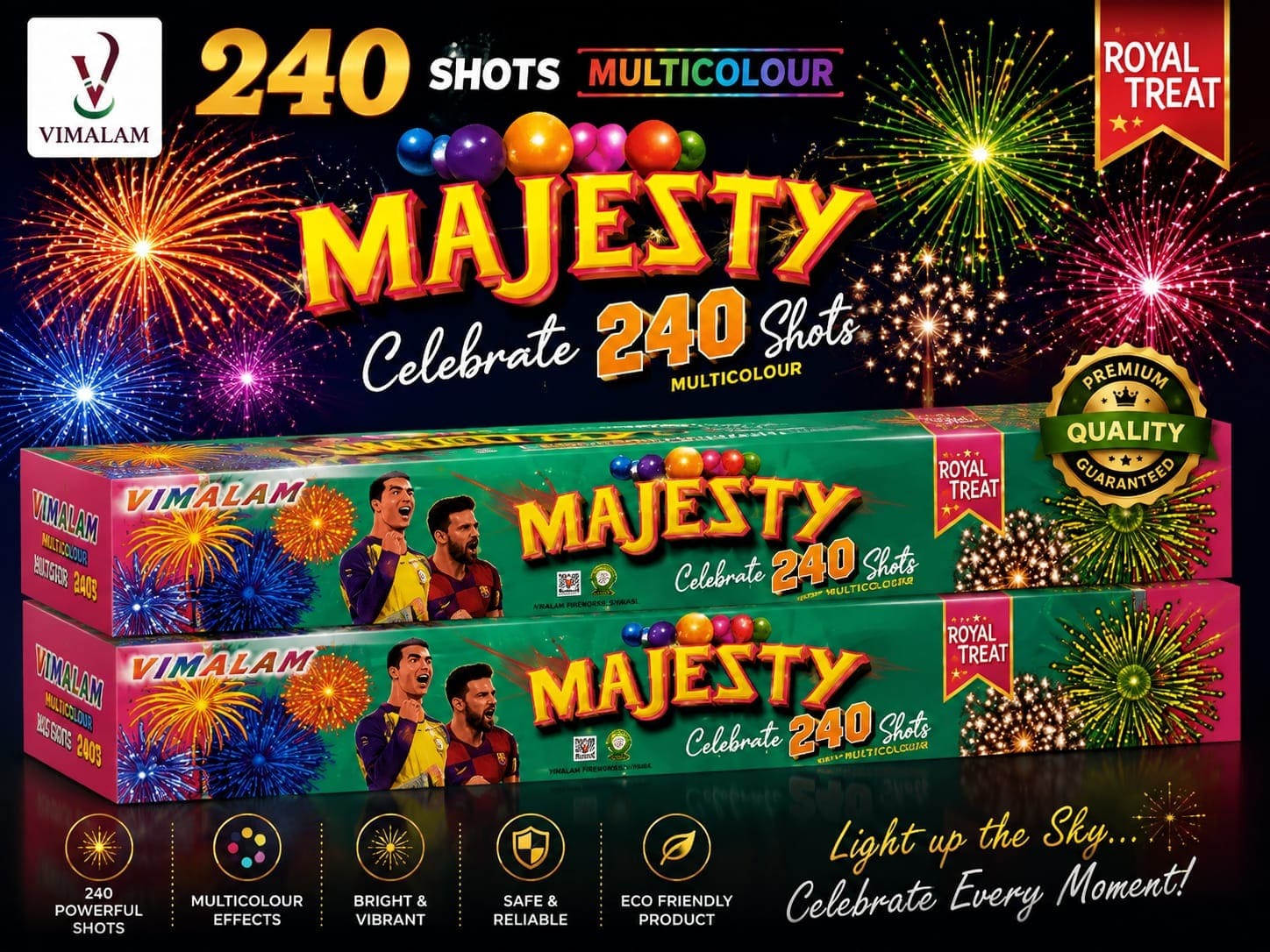 240 Shot Multicolour (Premium)