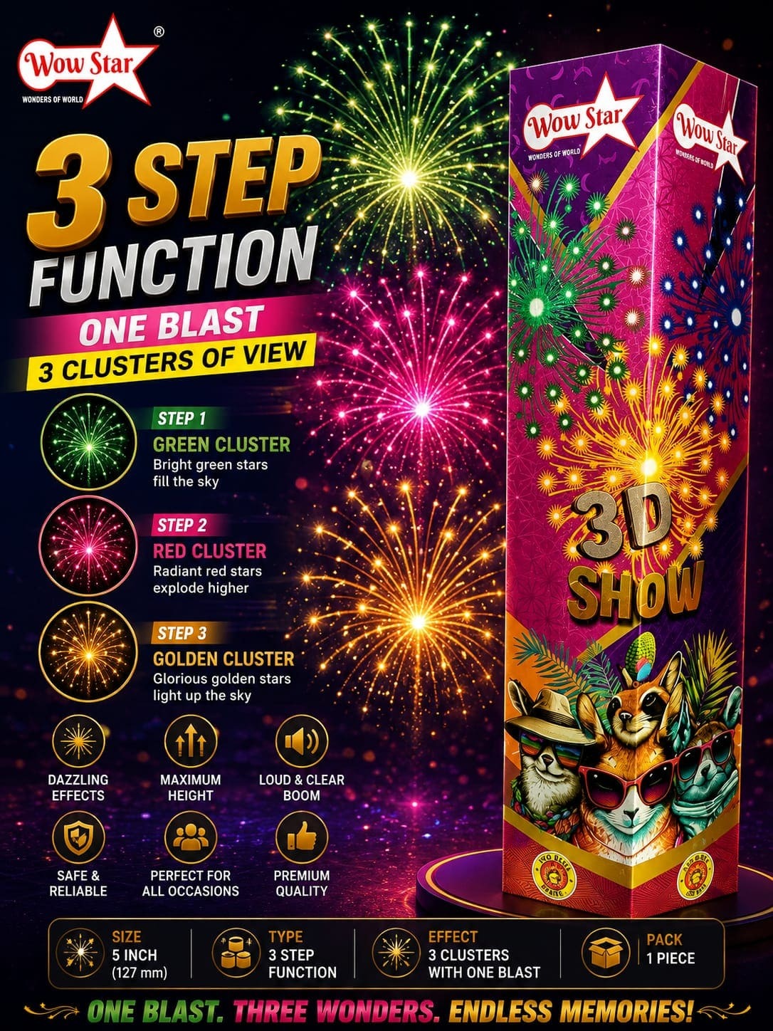 2" 3 step