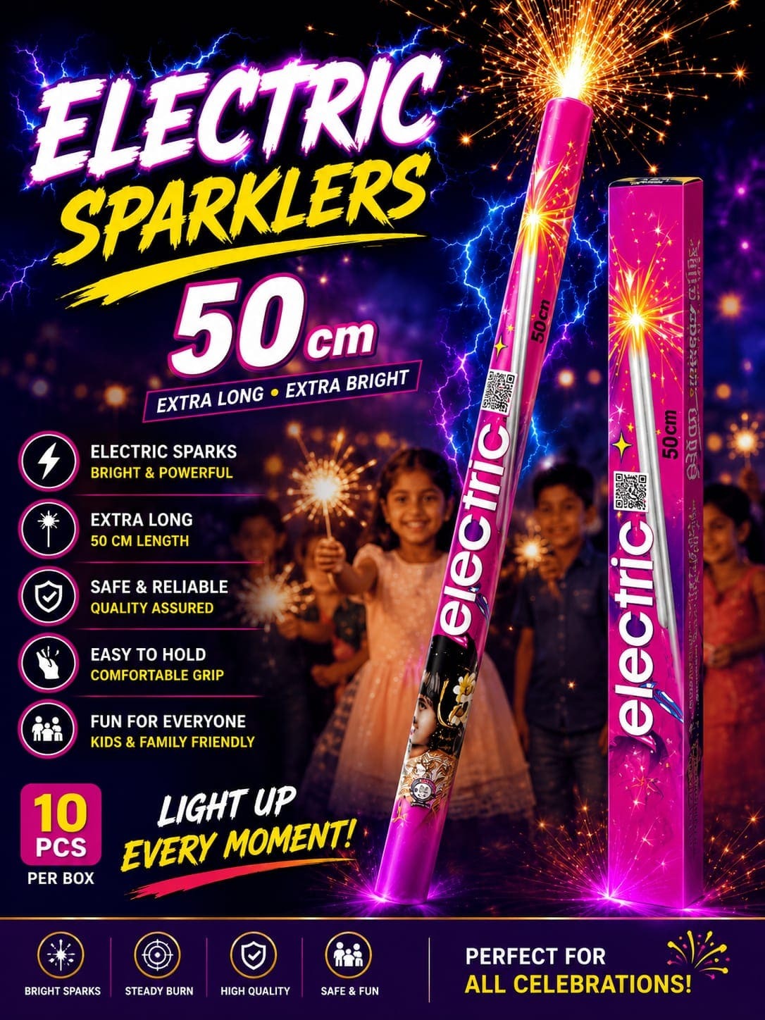 50 CM Electric Sparklers