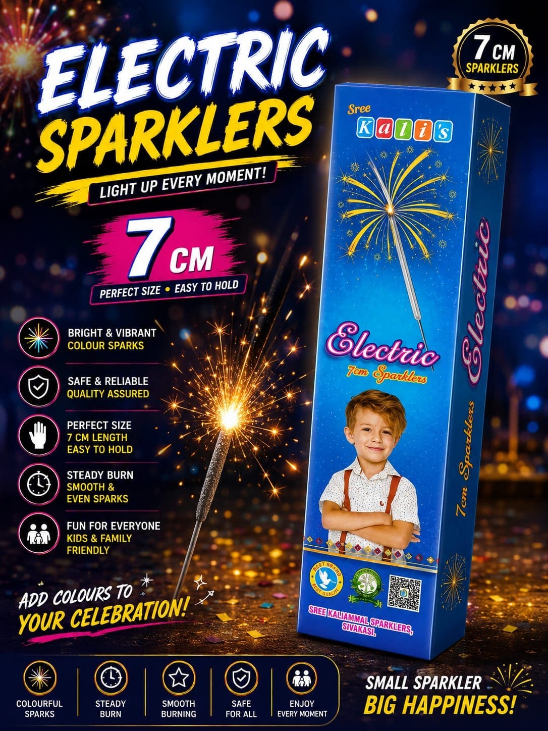 7 CM Electric Sparklers