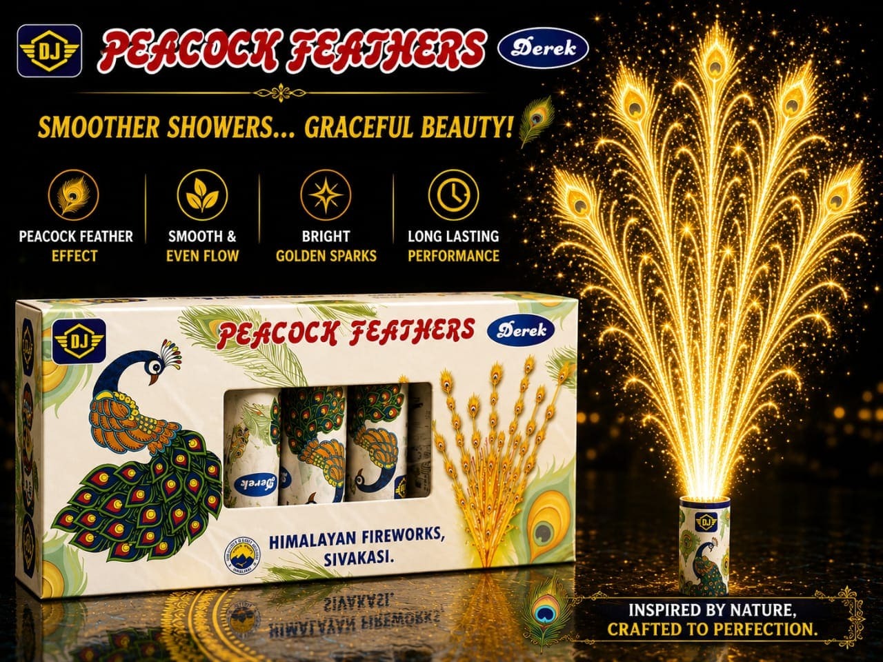 Peacock Feather 5 pc
